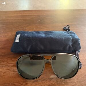 Prada Dark Gray Aviator Sunglasses